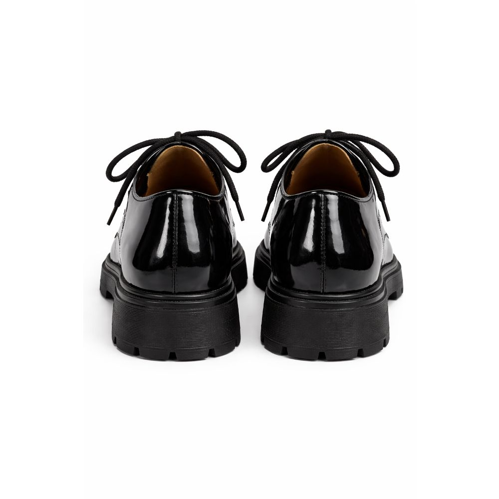 Mens Glossy Chunky Sole Oxfords